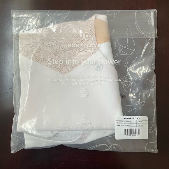 NWT HoneyLove Lace Crossover Brief in Astral - Picture 7 of 8